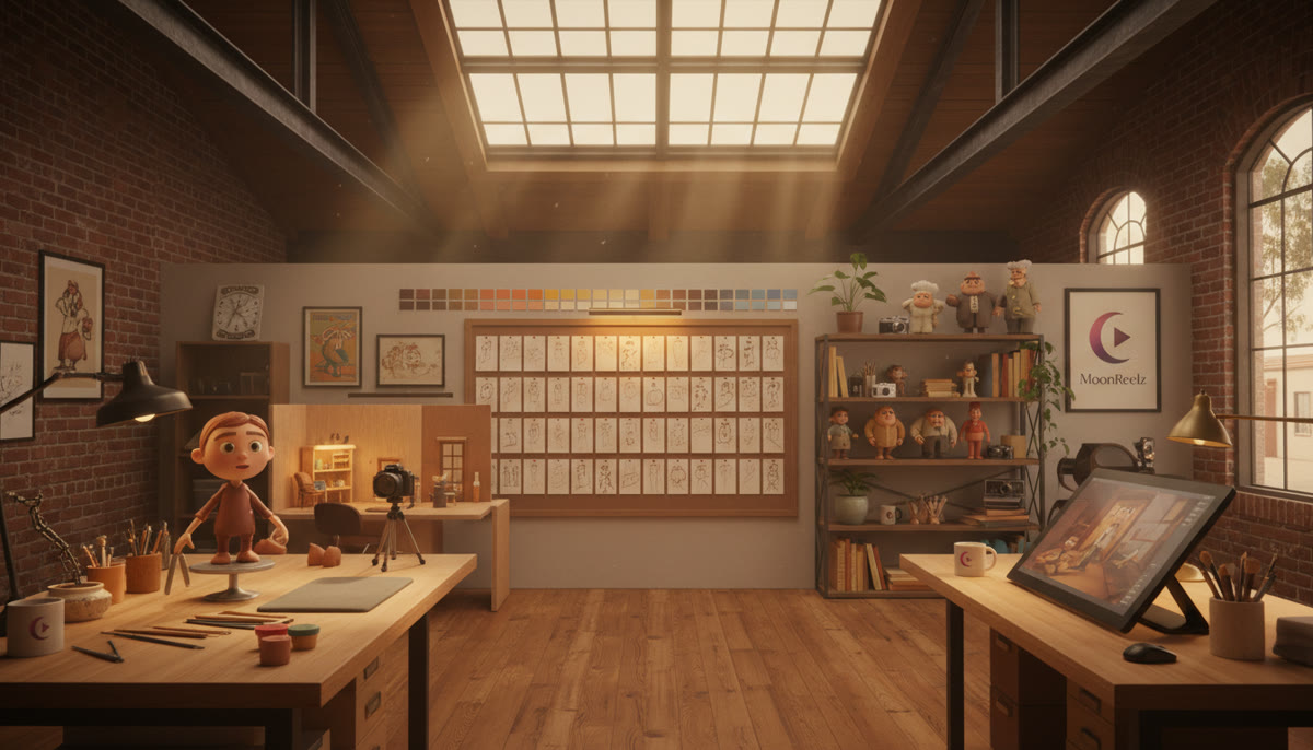 Inside the MoonReelz Studio workshop